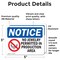 Signmission No Jewelry Permitted In Production Sign With Symbol, 5 in W x Rectangle, Vinyl Decal OS-2PACK-NS-D-35-L-14670 - alternate 5